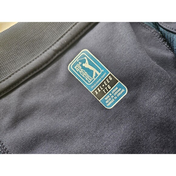 PGA TOUR Golf Men's Golf Blue Short Sleeve Collared Polo Shirt Size XXL - Picture 5 of 7